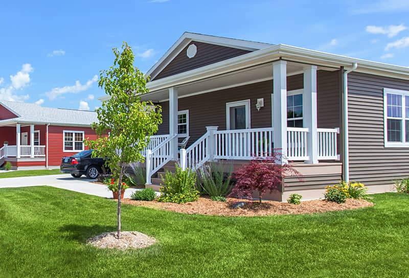 A picture of a manufactured home